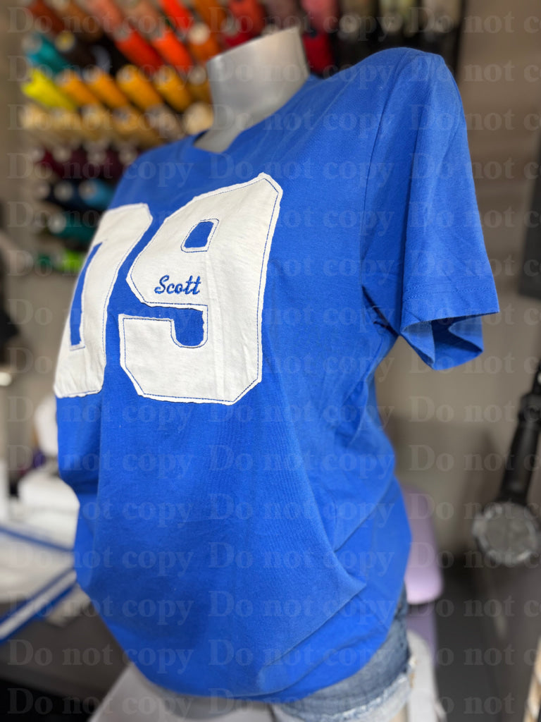 Sport Number T-shirt Applique