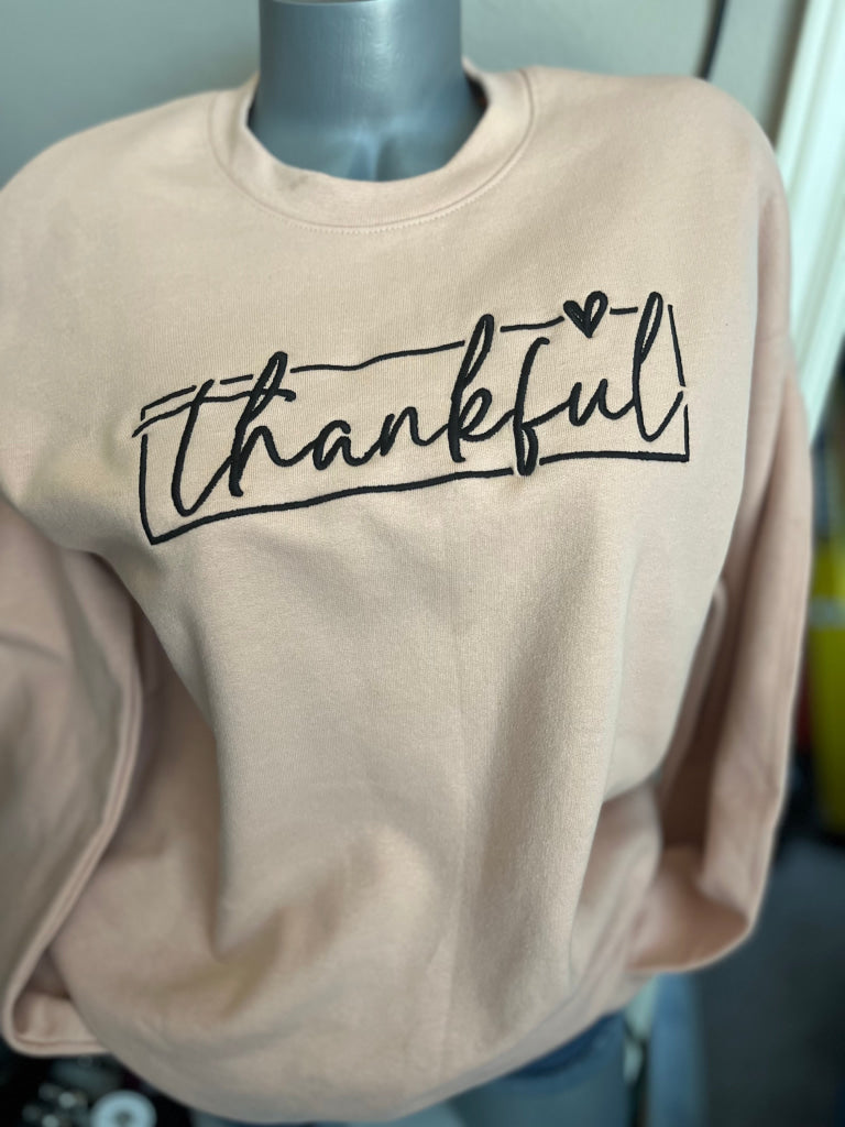 Thankful Embroidered Crew